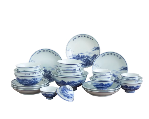 青花餐具套装